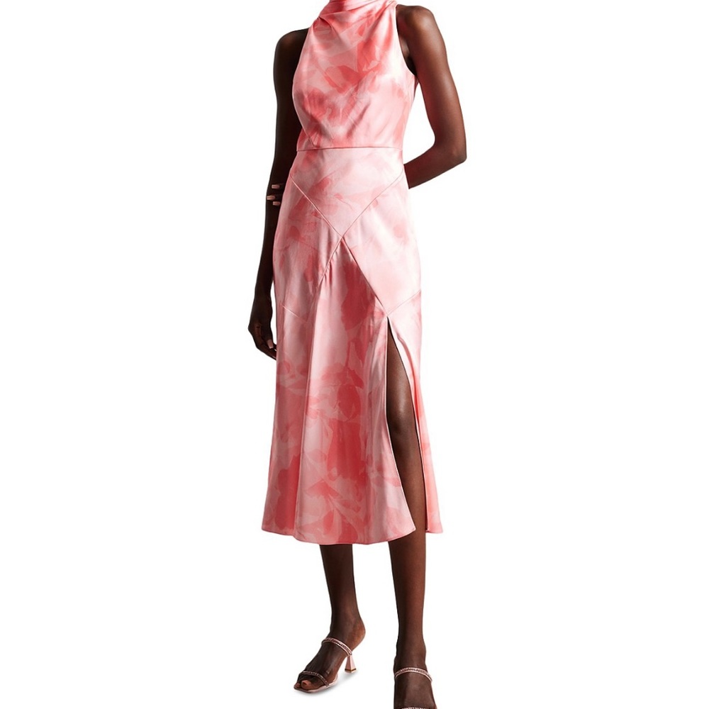 Ted Baker Foreste Cowl Neck Midi Dress Size 3